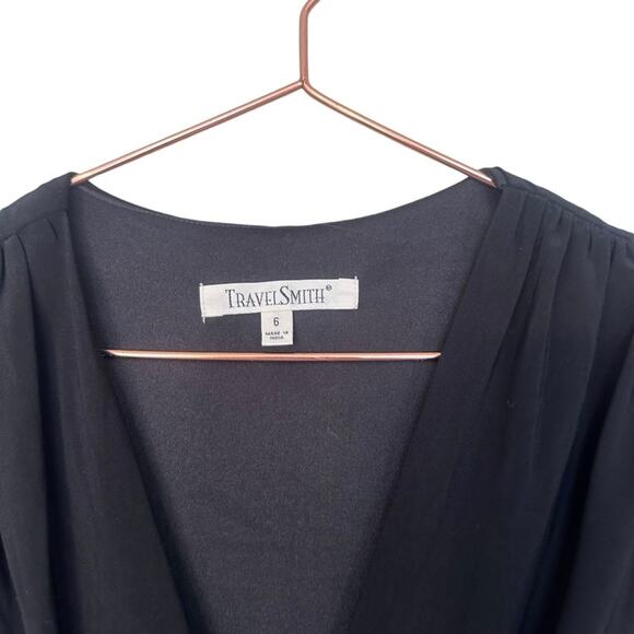 TravelSmith Women's Black Sleeveless Dress size 6 - Picture 3 of 5